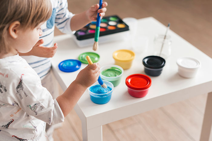Curso de arte en casa del Colegio de la UPB