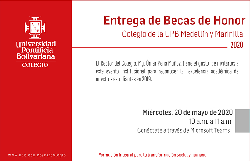 Becas de honor 2020