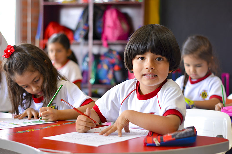 Estudiante de primaria sección Marinilla