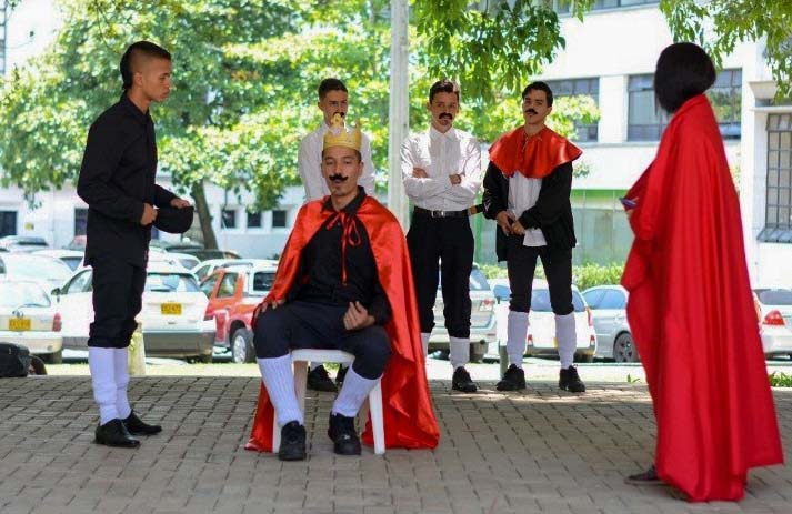 Proyecto de Filonautas, puesta en escena Colegio de la UPB