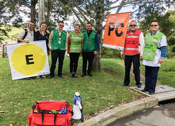Equipo de gestión del riesgo y desastres del Colegio de la UPB Marinilla