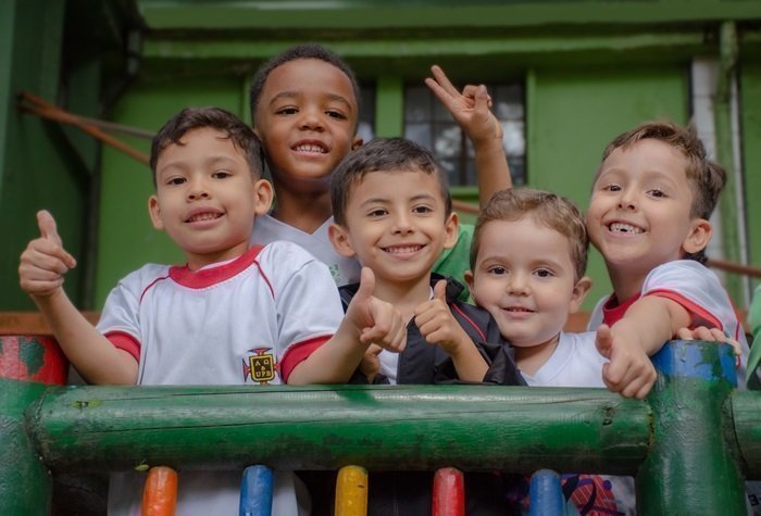 Niños de preescolar del Colegio de la UPB