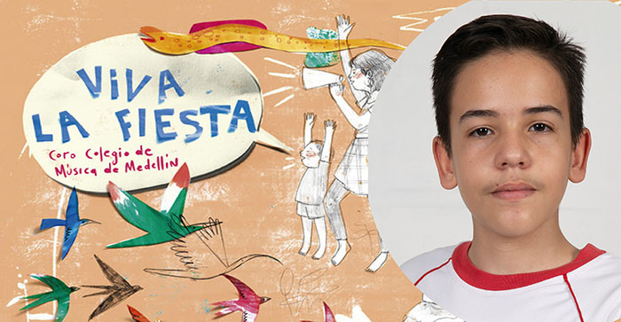 Alejandro Pérez Ortiz participó en el albúm musical Viva la Fiesta