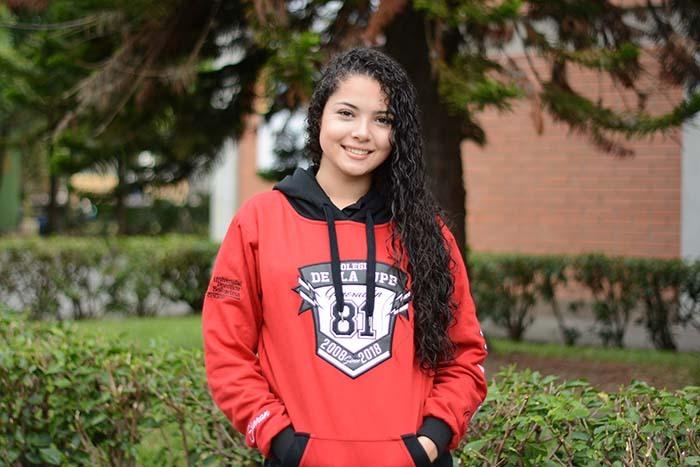 Sharon Torrealaba Gallego personera del Colegio de la UPB 2018 sede Medellín