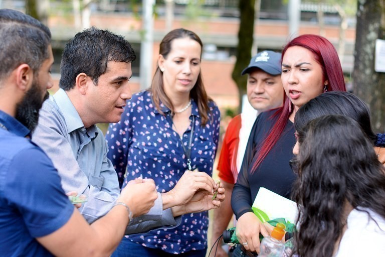 Nolber Trujillo en Comité de Huerta Ambiental UPB