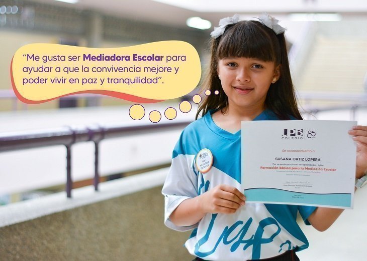 Susana Ortiz Lopera, Mediadora Escolar del grado 4°6
