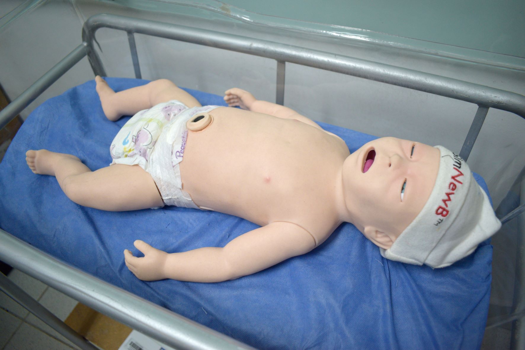Simulador neonatal interactivo, diseñado para cumplir los objetivos específicos de aprendizaje de los protocolos de reanimación  