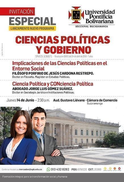 Lanzamiento afiche ciencias politicas