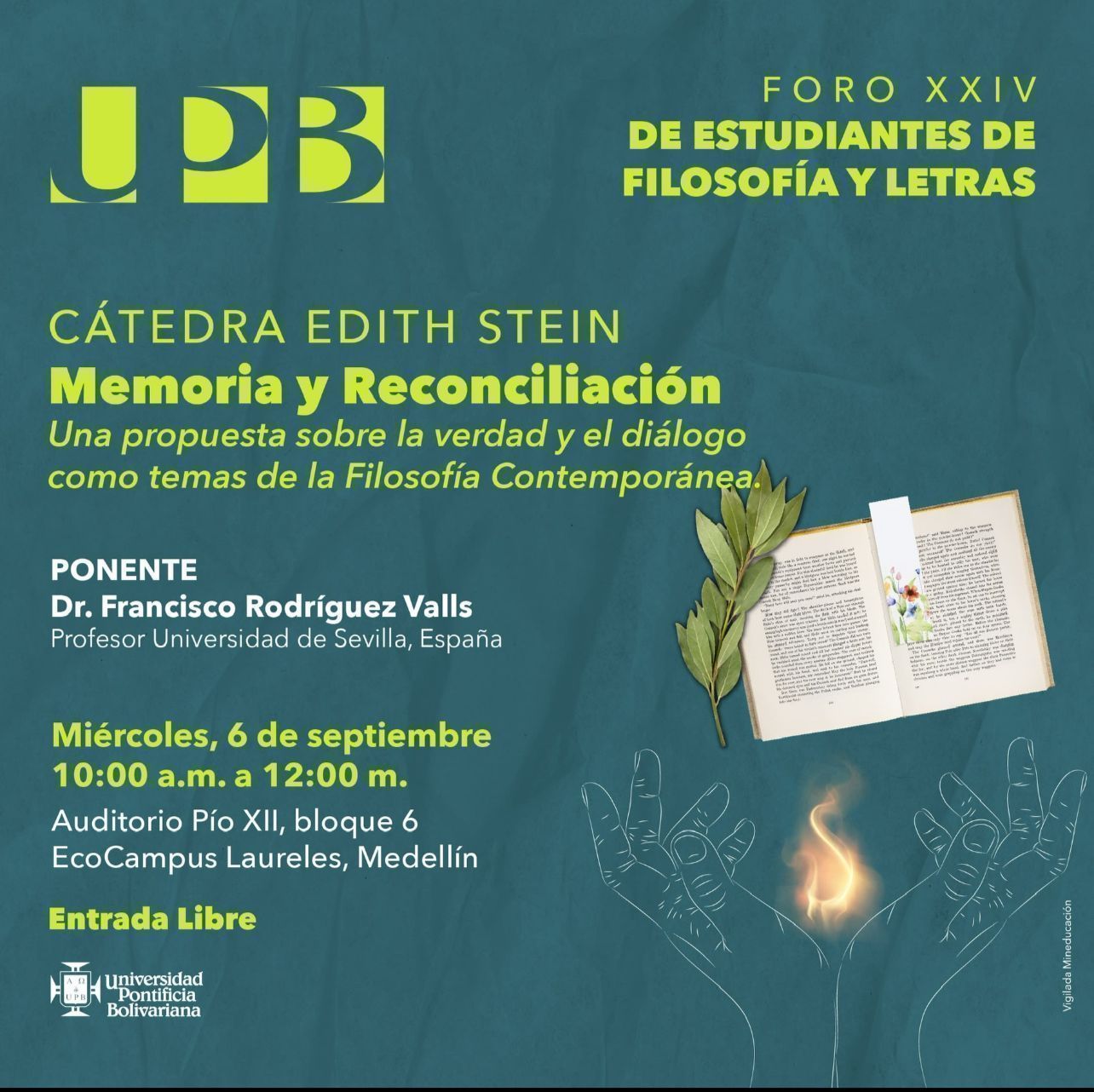 Agenda foro de Filosofia y Letras