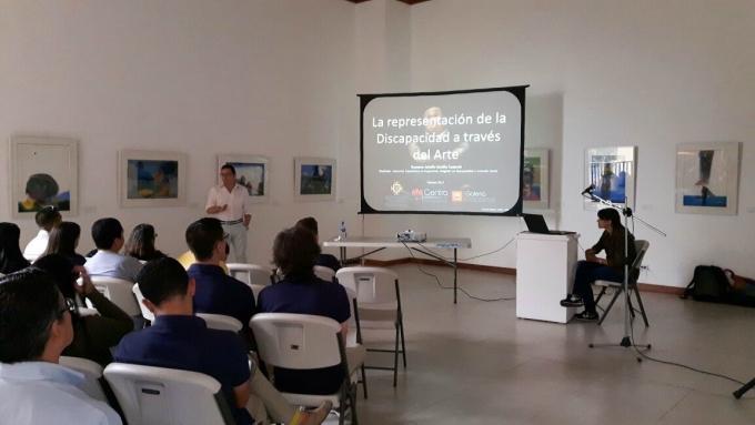 Conferencia realizada en Costa Rica por Gustavo y Evelyn sobre Arte y Discapacidad