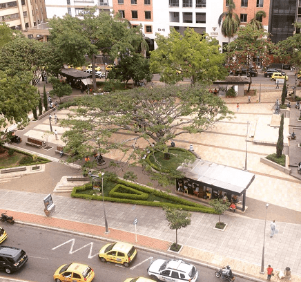Calle 36 con carrera 19, centro de Bucaramanga