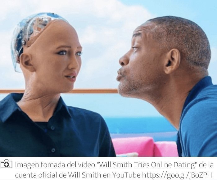 La Robot Sophia con Will Smith