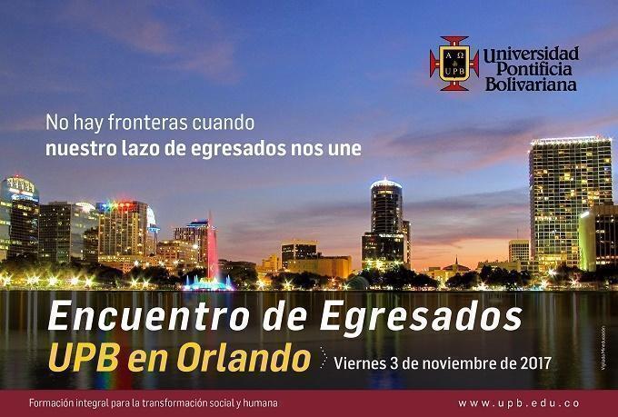Ecard del encuentro de Egresados en Orlando Florida