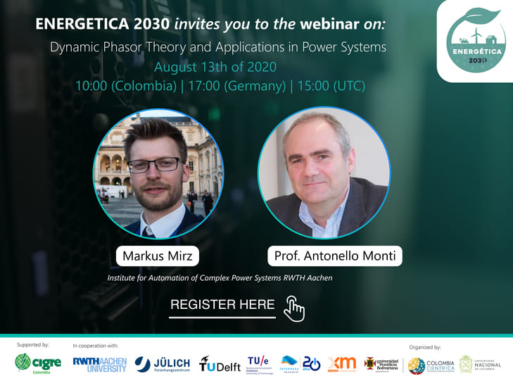 Webinar con Energética 2030 sobre teoría dinámica de fasores