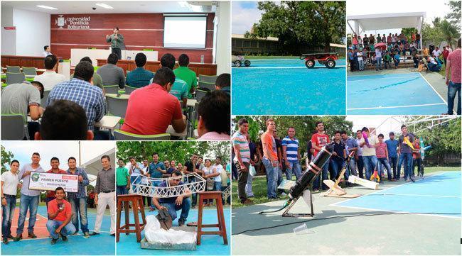 Participantes de la V Feria Caimán en la Universidad Pontificia Bolivariana Seccional Montería en 2017 