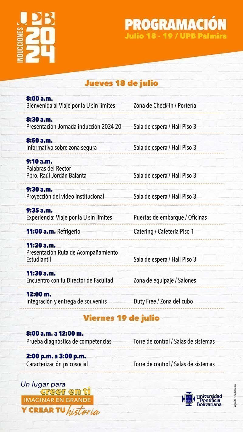 Jornada de inducción a la vida universitaria 2024-20