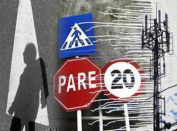 Se propone como una metáfora de un piso inestable, en el cual el transeúnte es controlado por diversas señales.