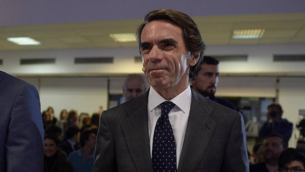 Foto José María Aznar - Tomada del periódico El País.
