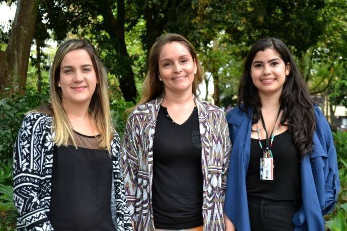 Camila Zapata, Paula Rivera y María Conchita Ramos, miembros del Programa de Propiedad Intelectual