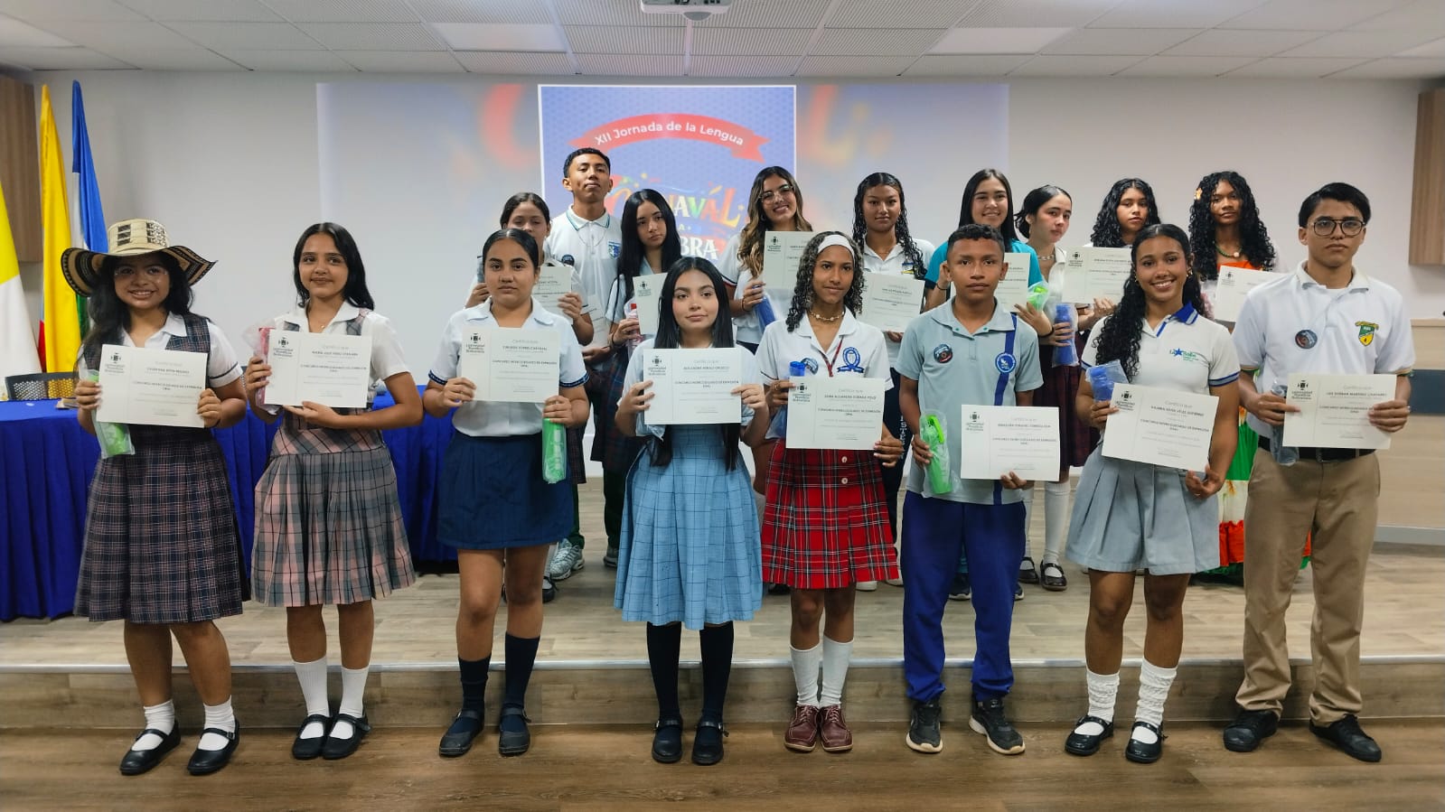 Participantes del Concurso de Oratoria en UPB Montería 