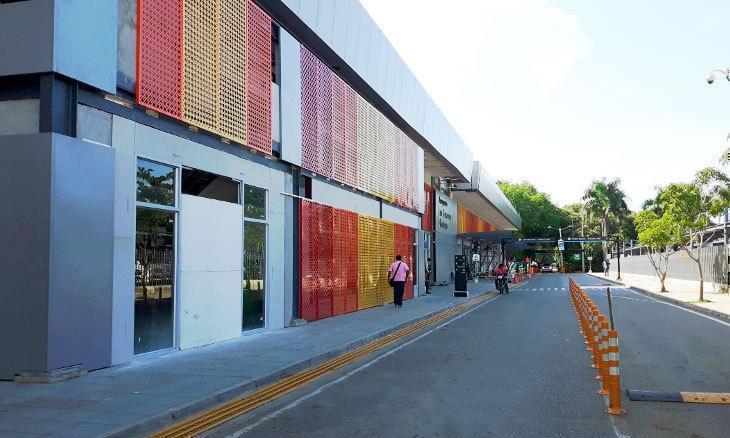 Fachada del Aeropuerto Los Garzones de la ciudad de Montería