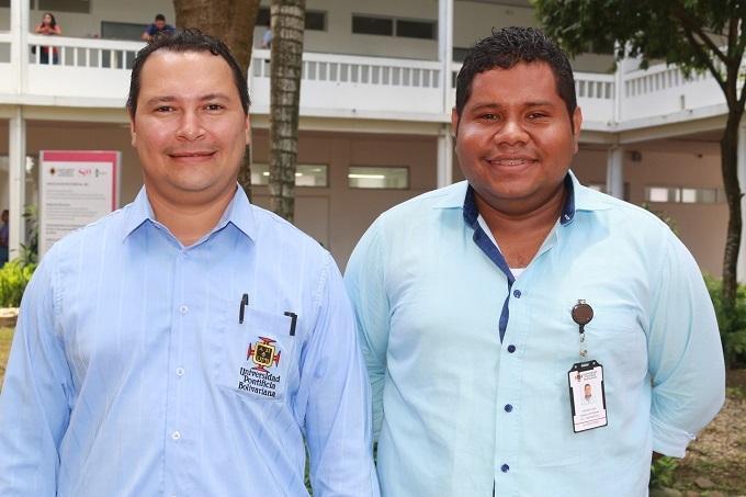 Docentes Óscar David Vergara Suárez y Hernán Tapia Contreras