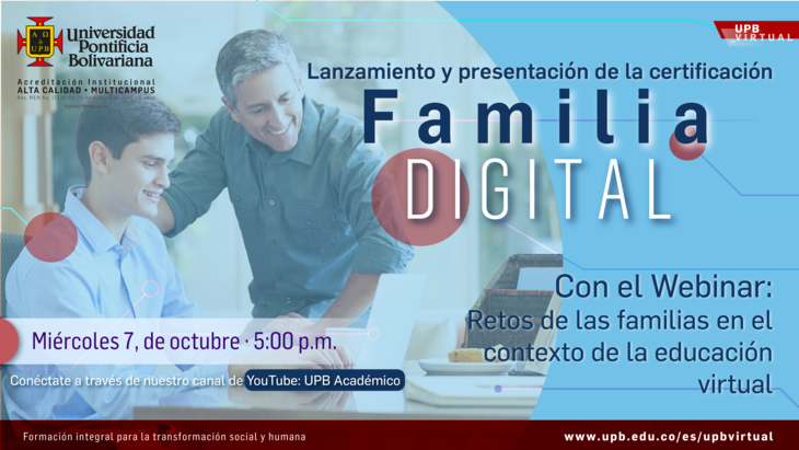 Curso Familia Digital: la UPB más cerca de las familias bolivarianas