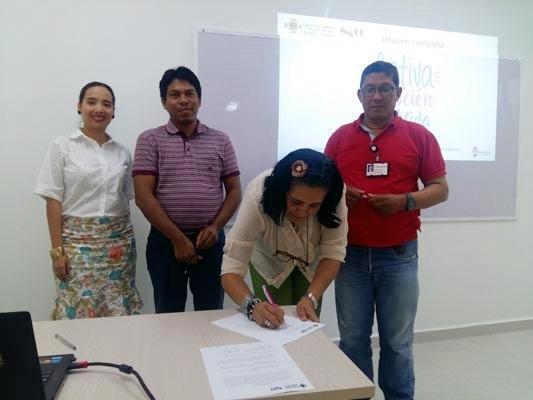 Periodistas de Montería se comprometieron con la campaña que lidera la UPB.