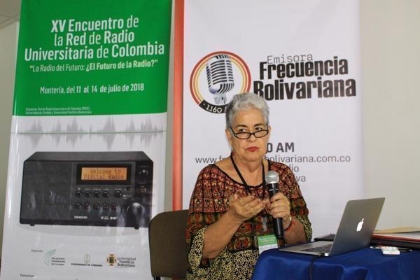 La conferencista mexicana, Olga Durón, conversó sobre la situación actual de la radio universitaria en Latinoamérica y su proyección al futuro.