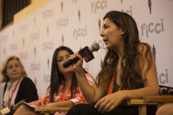 Laura Mora Ortega, directora colombiana, en el  2º Foro FIACINE de Cineastas Iberoamericanas: Hacia la Equidad de Género en la Industria Cinematográfica.