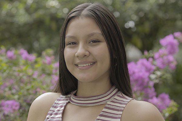 Valeria García, estudiante de Ingeniería Industrial, beneficiaria de Generación E