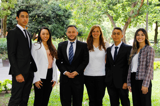 La delegación designada por la UPB para participar en el evento en Estados Unidos ante la ONU.