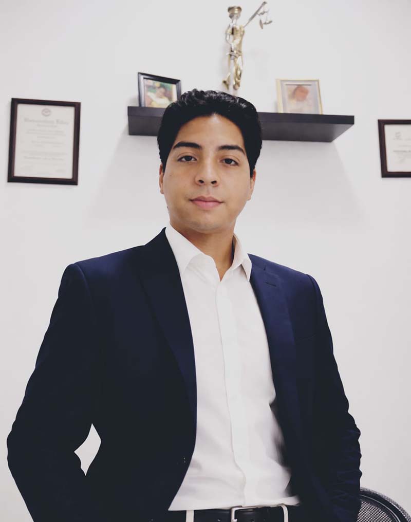 Sebastián Caicedo Daza, estudiante de la facultad de Derecho