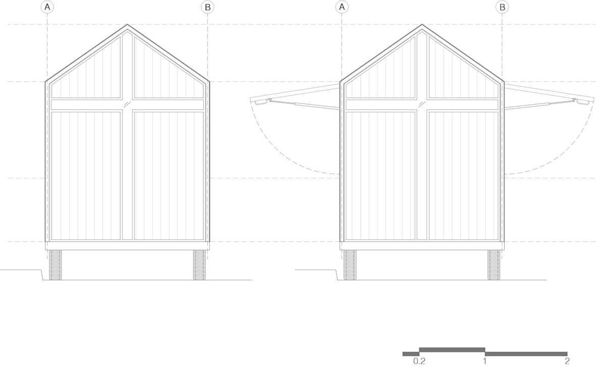 Planos Capilla Móvil. Créditos: A5 Arquitectura