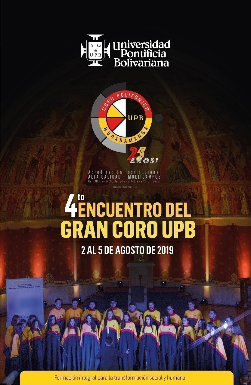 Poster 25 años Coro UPBBGA