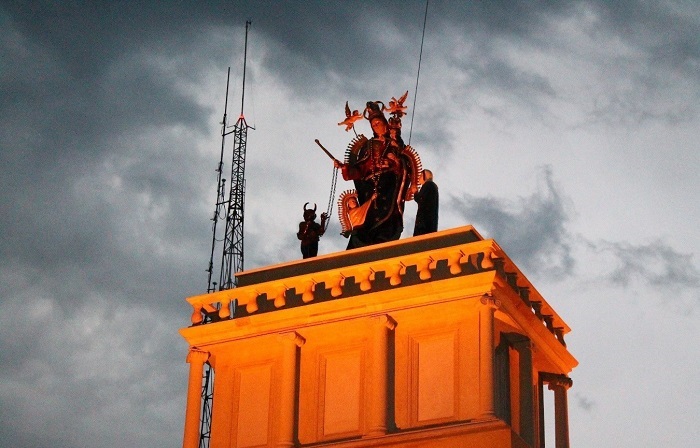 Monumento a la Virgen del Socorro en el Terán. Autoría de Karen Campos, comunicadora social y monitora del proyecto