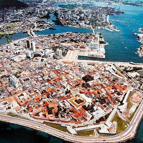 Vista aérea de ciudad