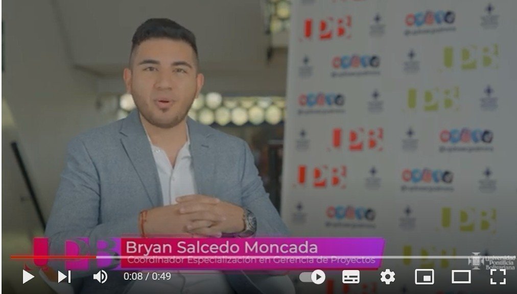Bryan Salcedo, coordinador  proyectos