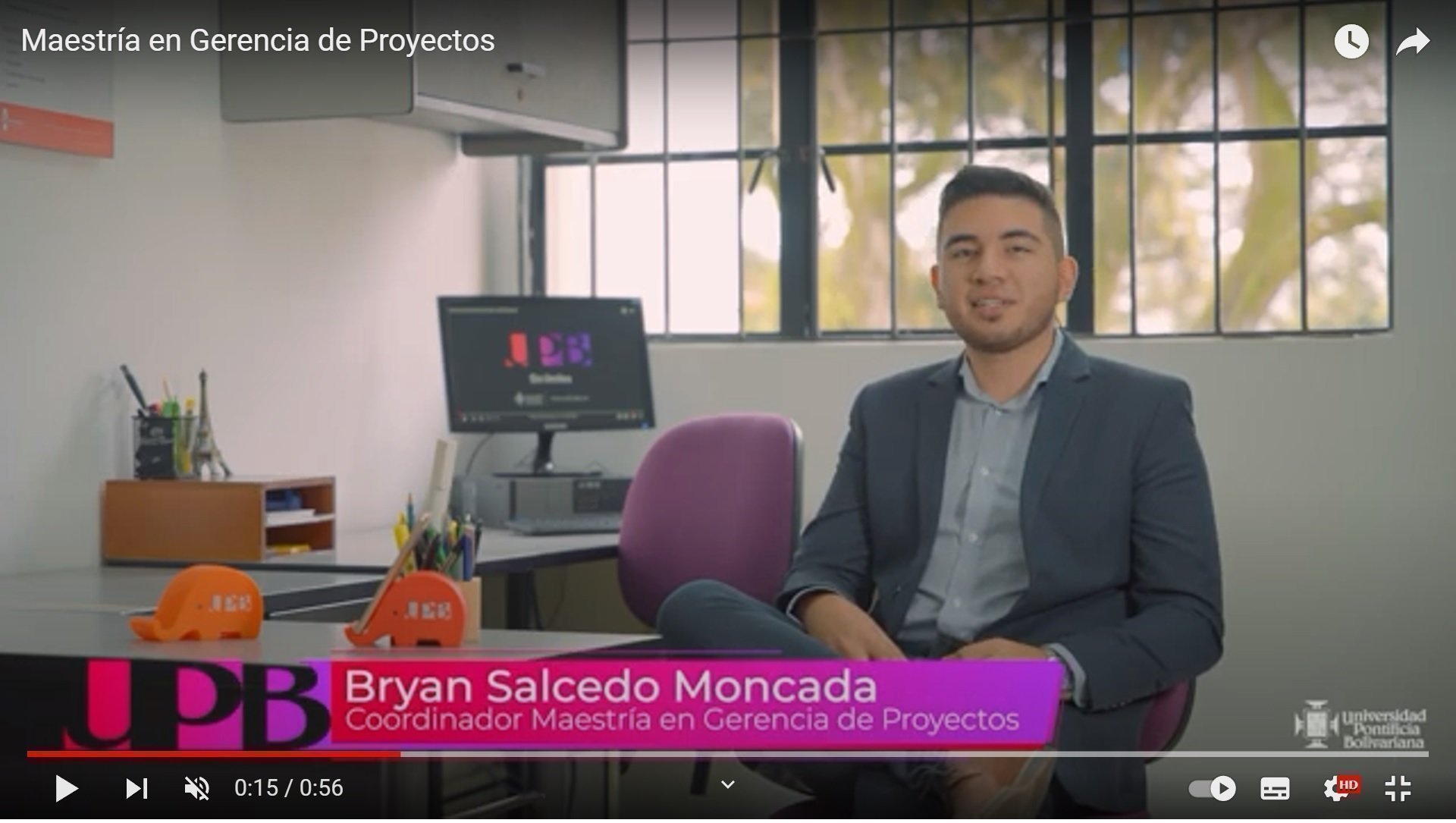 Bryan Salcedo, coordinador maestría proyectos